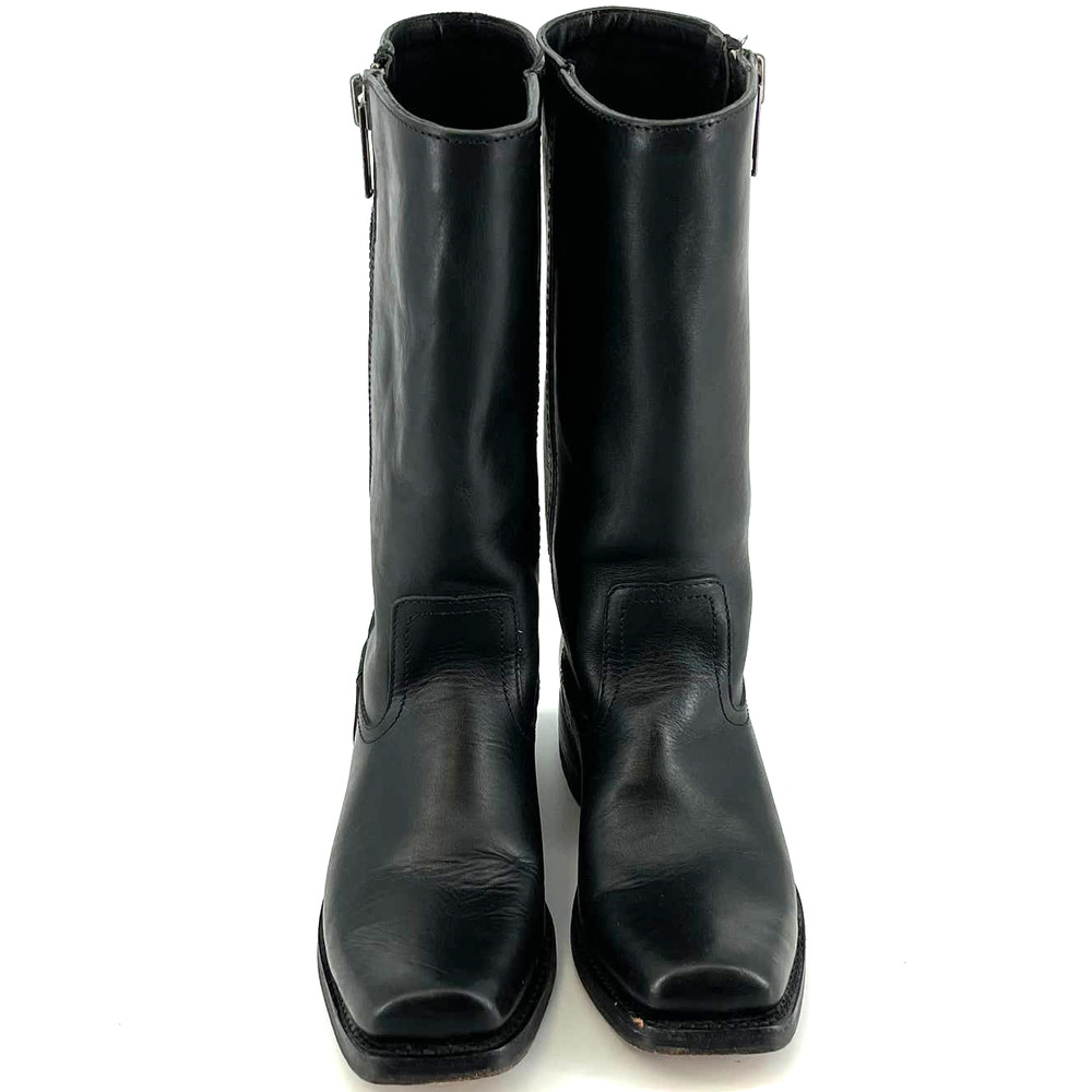 Frye Heath Outside Zip Black Boots B